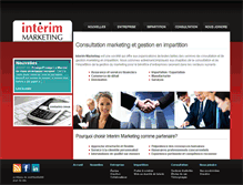 Tablet Screenshot of interimmarketing.com
